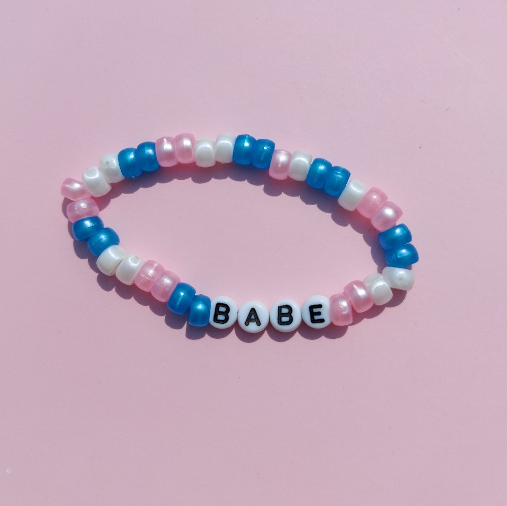 2/$5 Handmade 'Babe' Beaded Bracelet